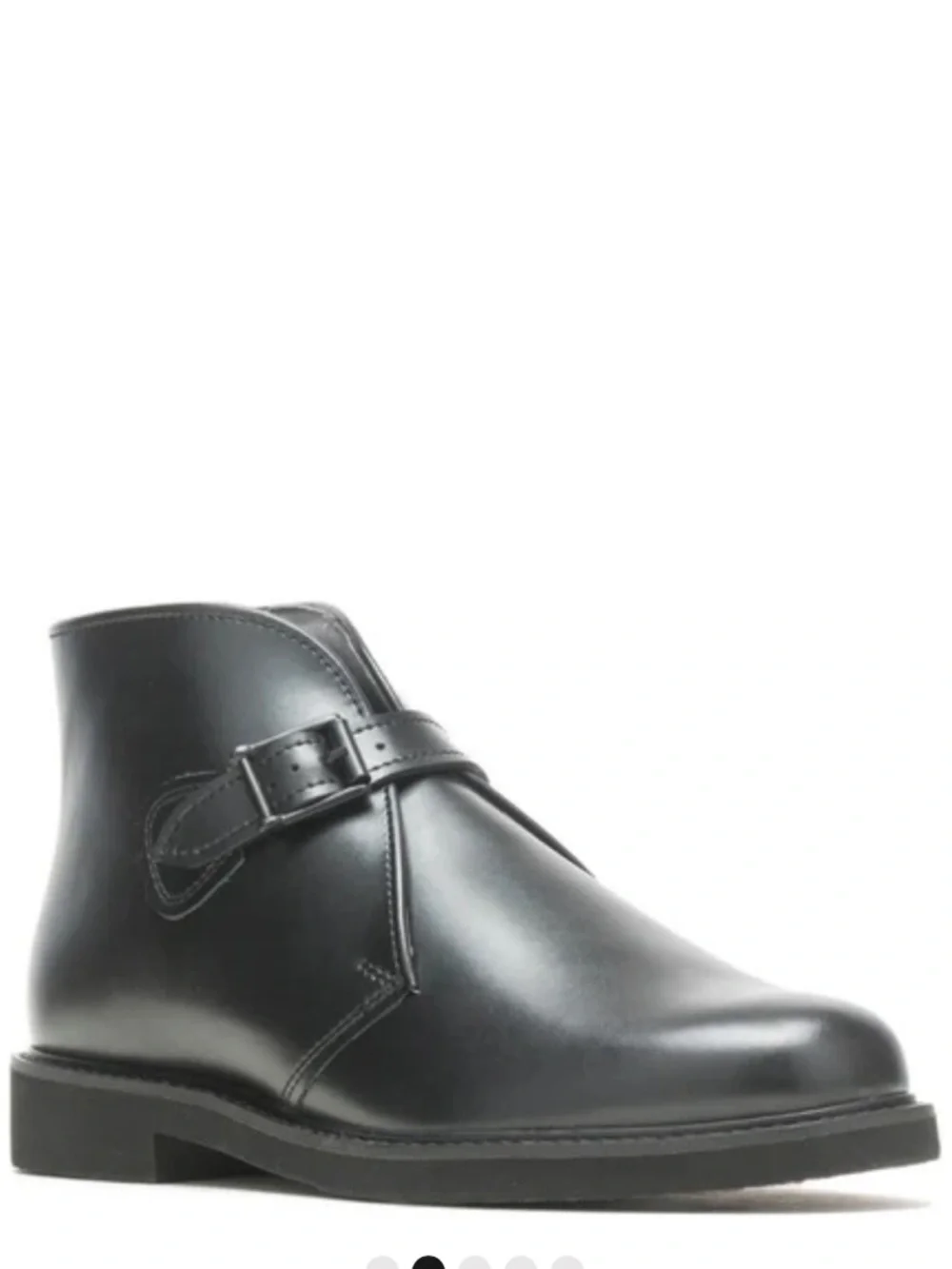 Bates Black Leather Chukka Boot with Buckle New in Box
